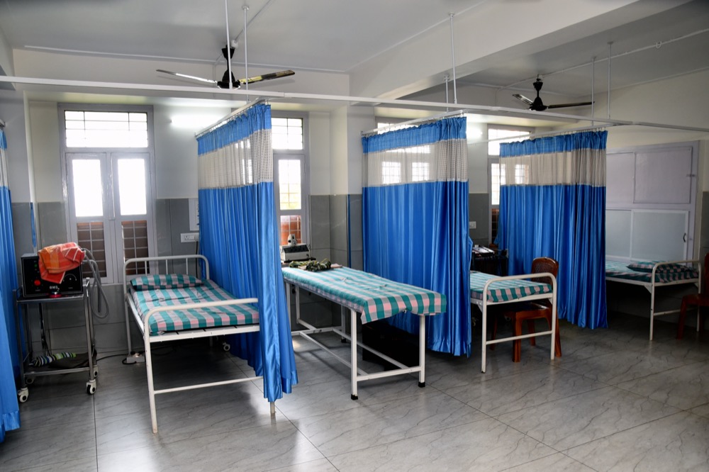 Patient care ward and hospital facilities at St. Vincent De Paul Hospital